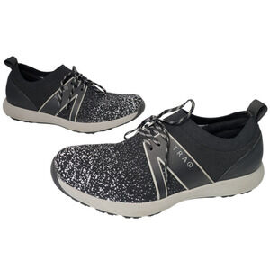Alegria TRAQ Qool Black Gray Multi Knit Sneaker Sz 40 Lace Up Us 9.5 10 Comfort